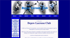 Desktop Screenshot of depewlacrosseclub.org