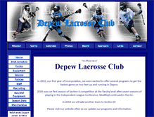 Tablet Screenshot of depewlacrosseclub.org